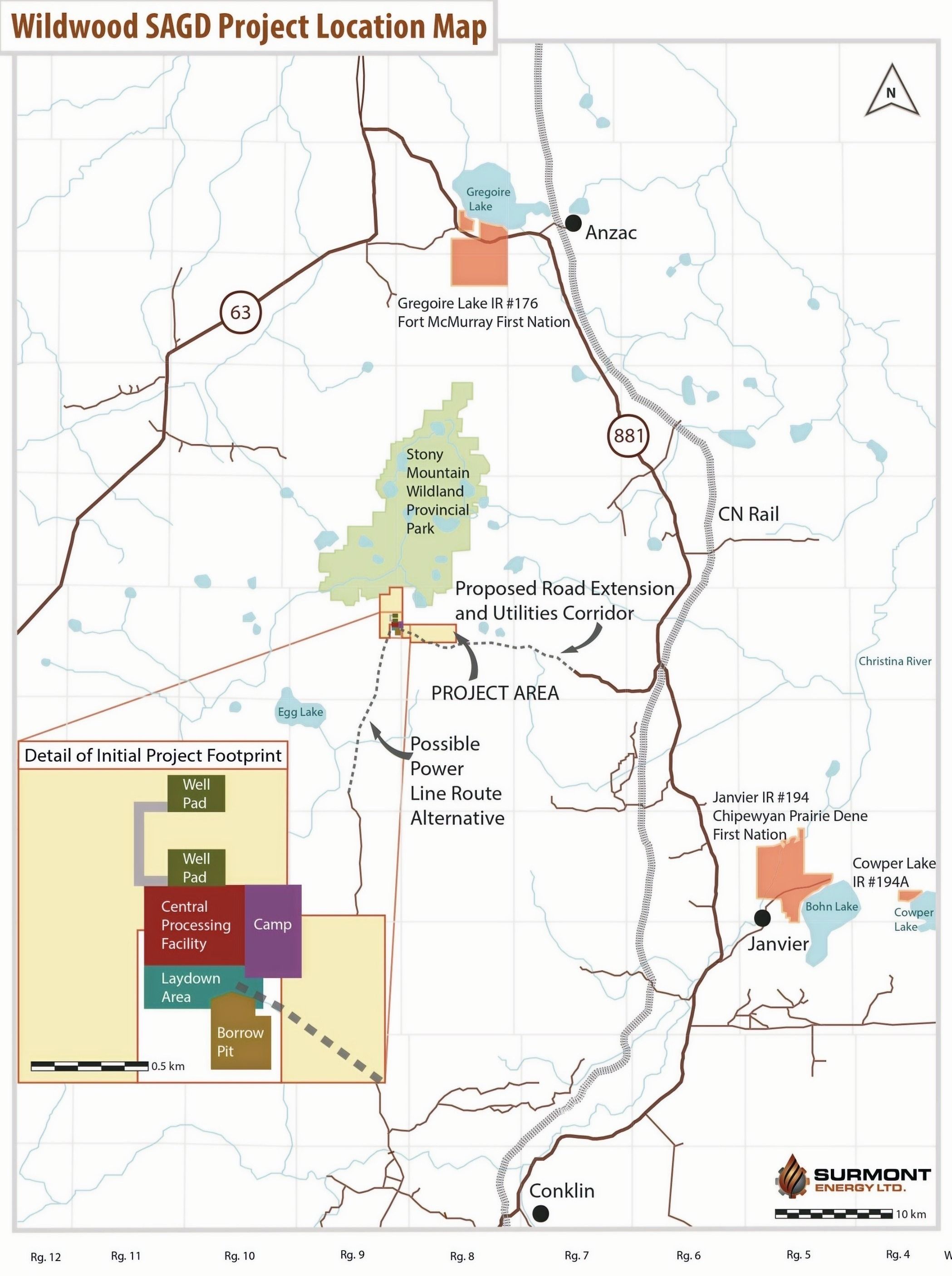 Surmont Energy operations site